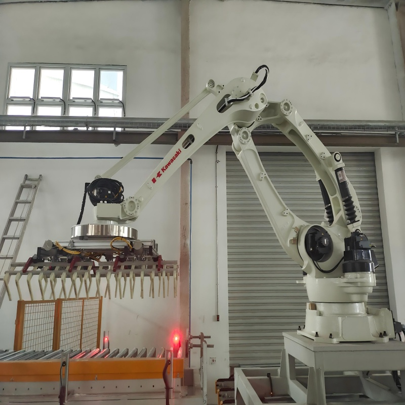 Stacking Automatic Industrial Palletizing Robot Palletizer with Customized Gripper/3D Vision/User Friendly/Easy Programming/High Payload/Worldwide Support.
