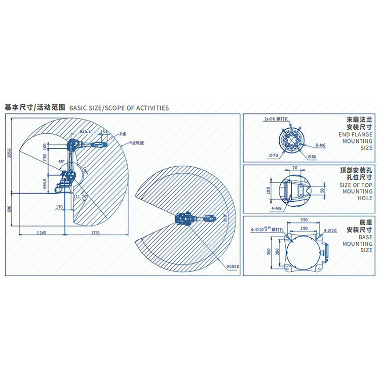 Borunte Fast Roi Replacing Manual Stacking Labor - 20kg Low-Investment Palletizing Robot