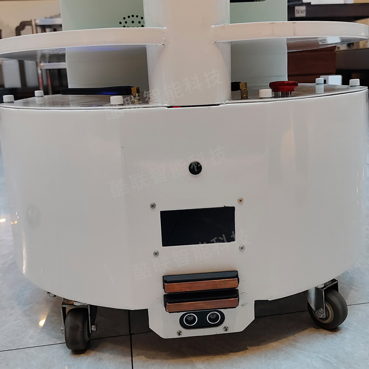 Hotel Delivery Robot Smart Waiter with HD Advertising Display AMR Navigation
