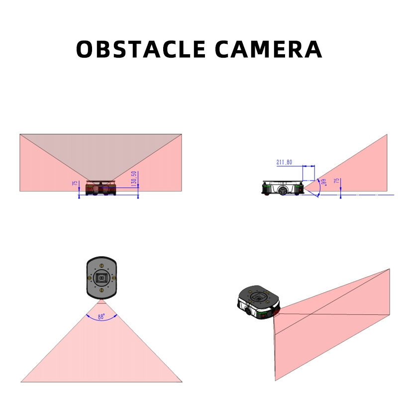 Advanced 600kg Automated Guided Vehicle with Dual 3D Vision