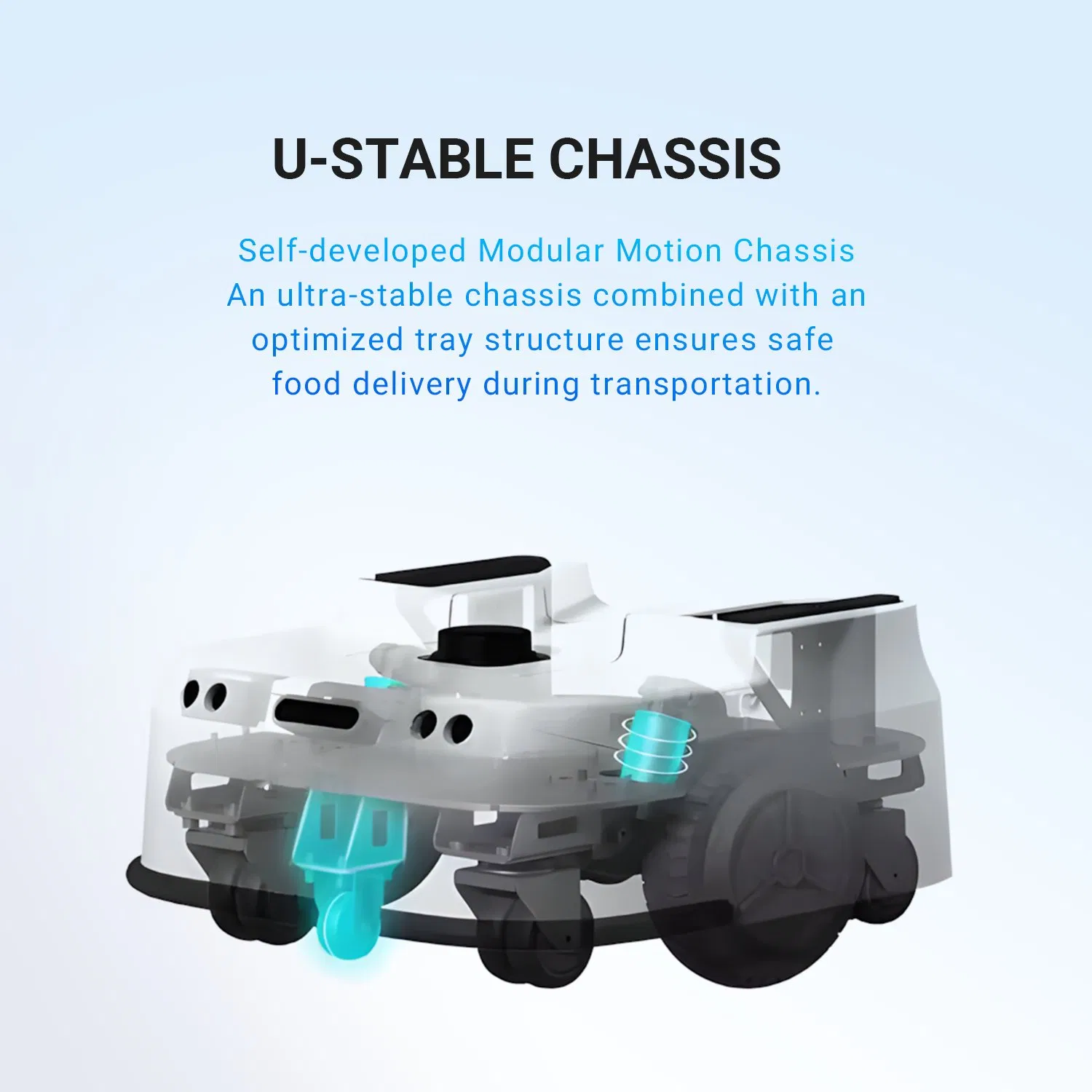 Intelligent Delivery Robot Multi-Location Delivery Hotel &amp; Restaurant Efficient Service Solution