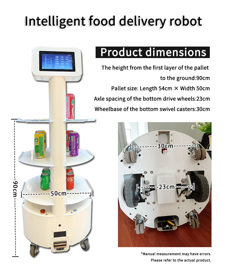 Commercial Delivery Robot, Autonomous Food Serving &amp; Smart Carrying Robot with Navigation