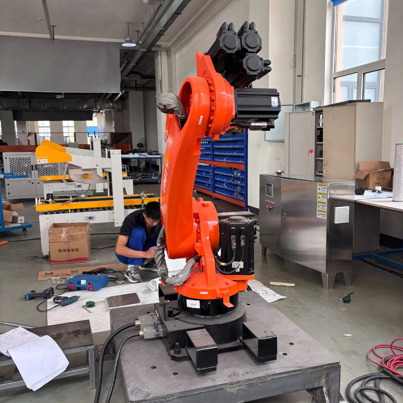 Automatic Palletizer Robot Arm Robotic Bag Depalletizing and Breaking Bags Palletizing Robot Arm