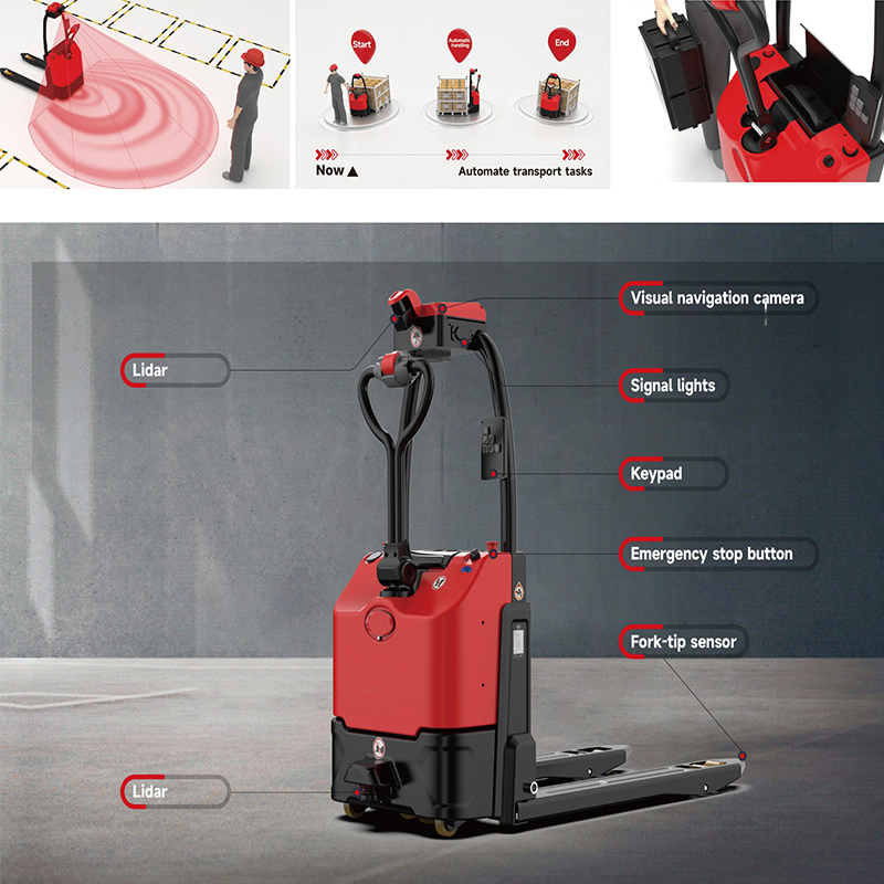 Reliable Autonomous AMR Mobile Robot with Electric Power for Modern Intelligent Warehousing Pallet Transport