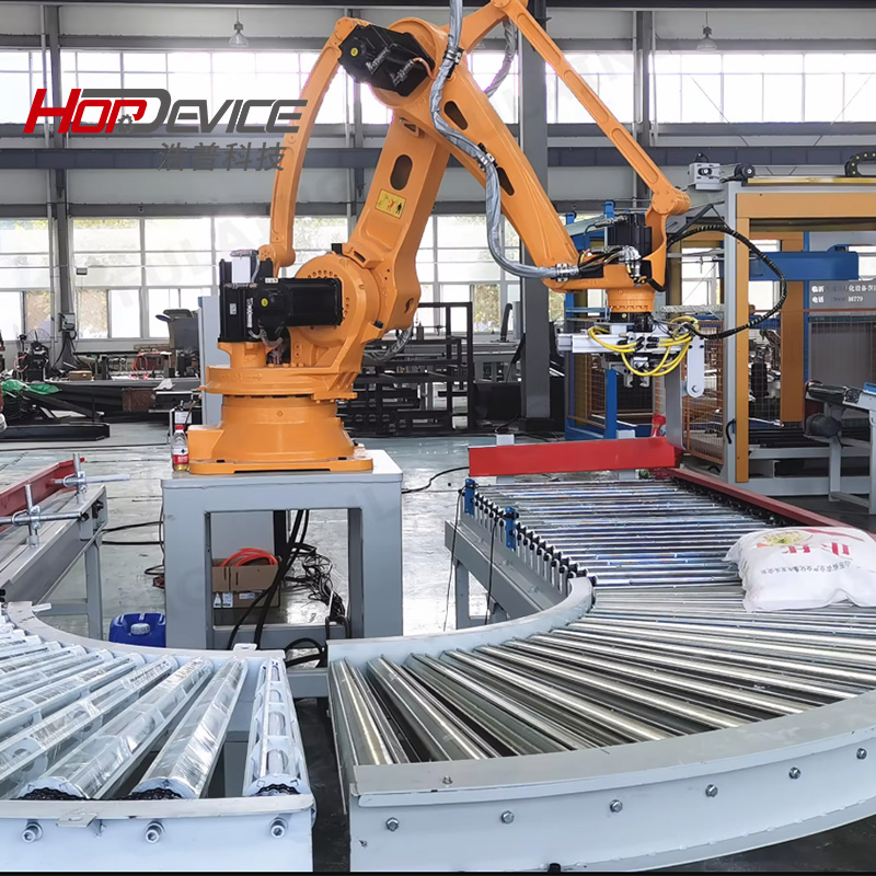 Factory Affordable Estun Robotic Palletizer Depalletizing Robot with Case Erector and Pallet Dispenser System