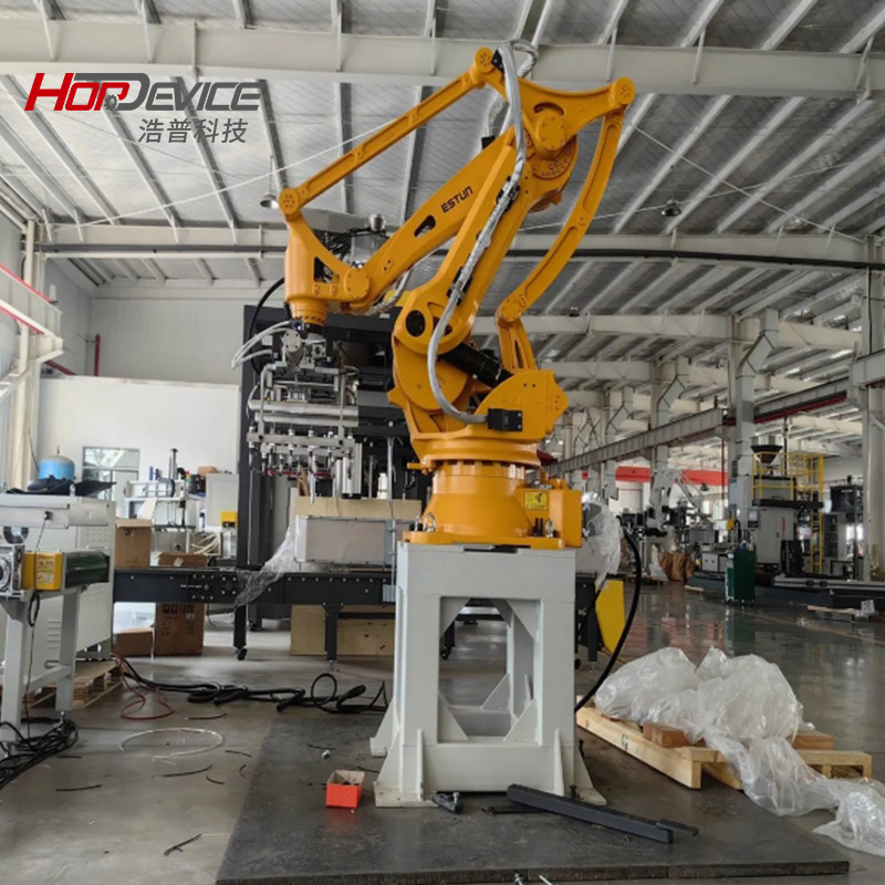 Factory Affordable Estun Robotic Palletizer Depalletizing Robot with Case Erector and Pallet Dispenser System
