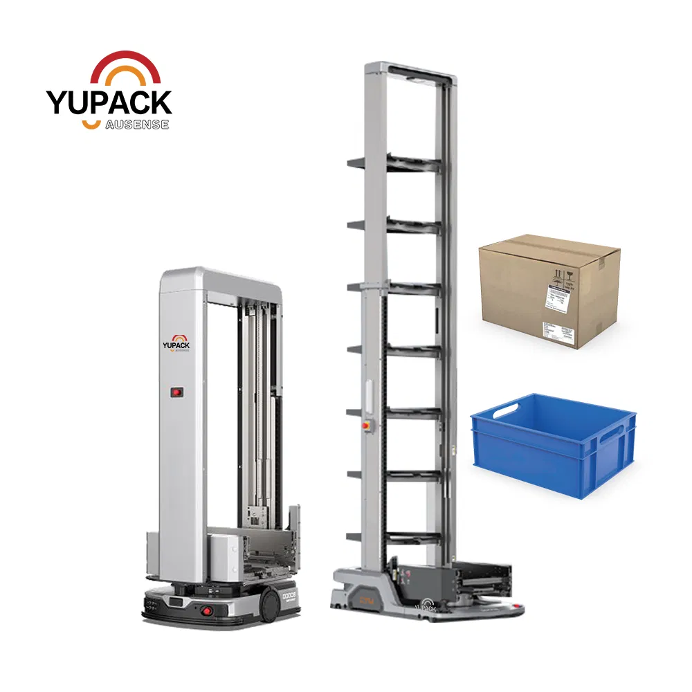 Warehouse Tote Handling Robot AMR Carton Transfer Unit for E-Commerce Fulfillment Center and Distribution Logistics