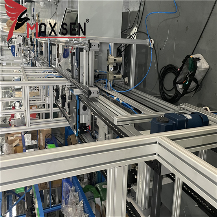 Double Speed Chain Conveyor Robotic Palletizing System for Precision Instrument Convey with Low Noise