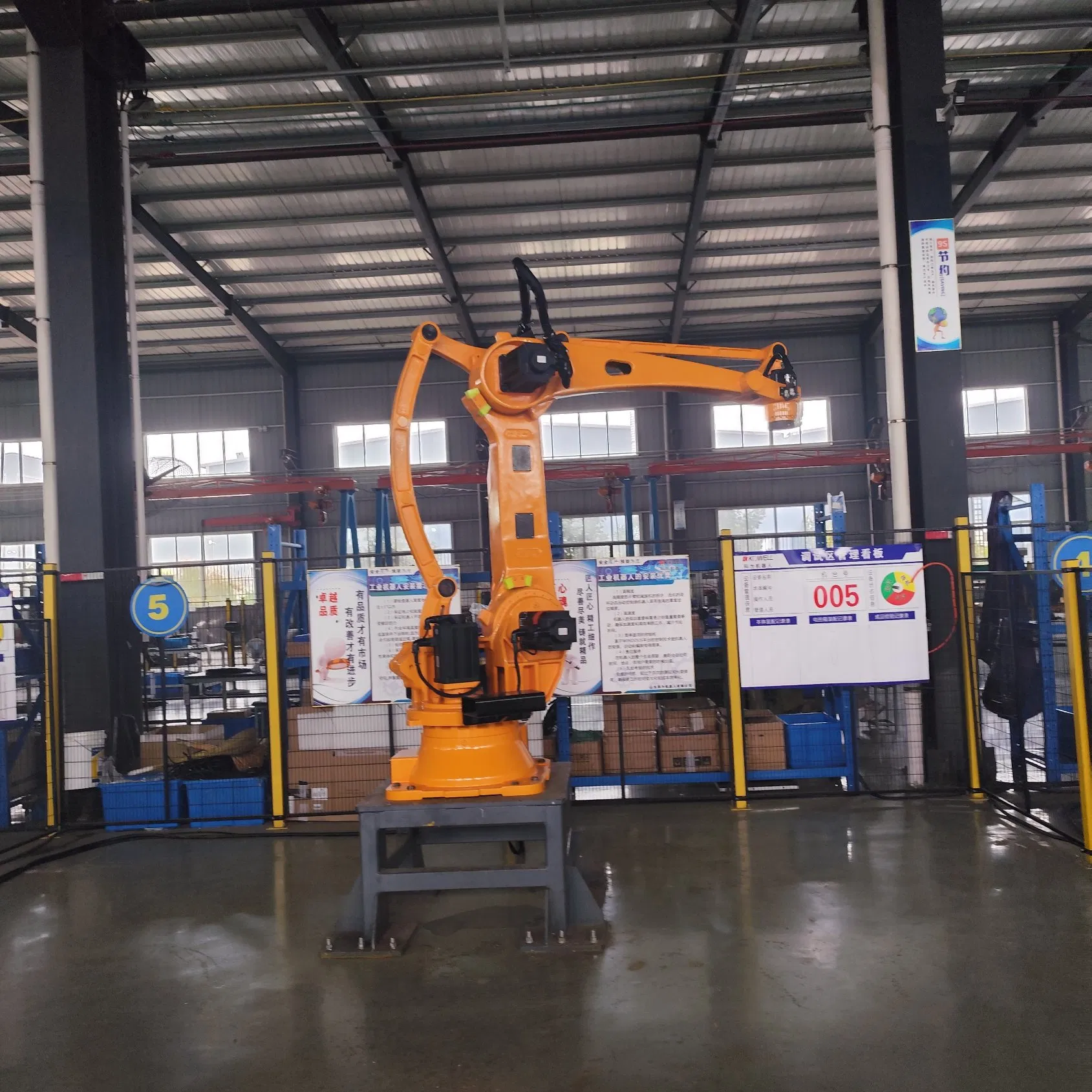 180kg Heavy Load Palletizing Robot in Automatic Production Line