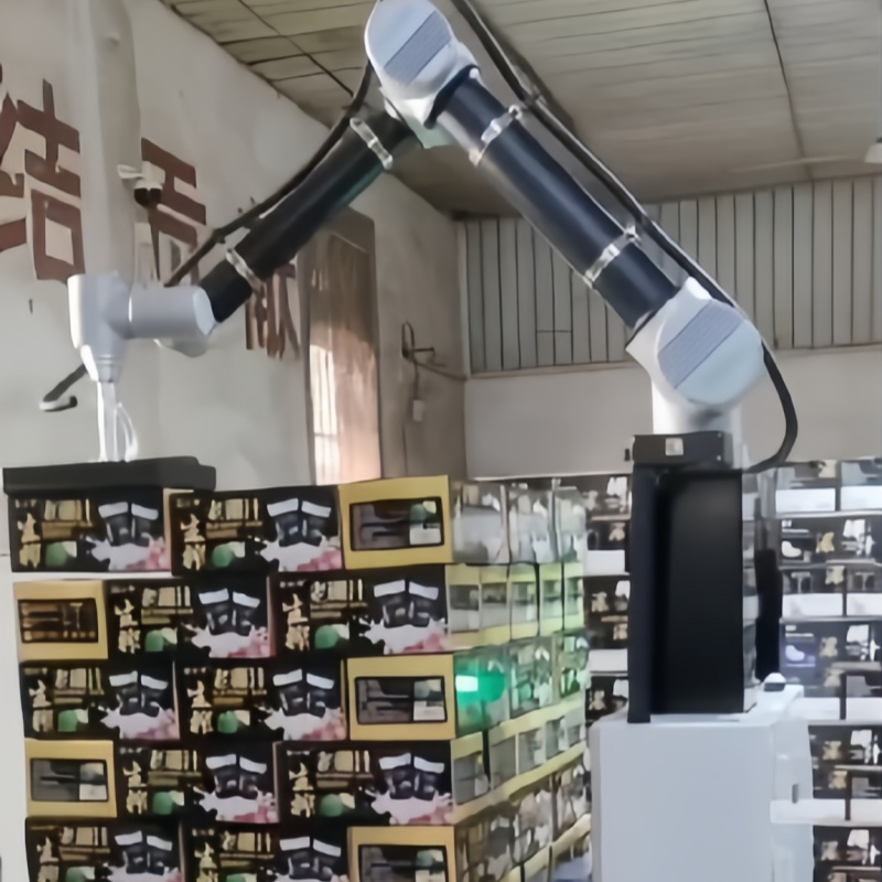 Reliable/Low Maintenance/Cost Effective/Low Payload Automatic Industrial Collaborative Palletizing Robot with Flexible Mounting/Collision Detection/Protective.