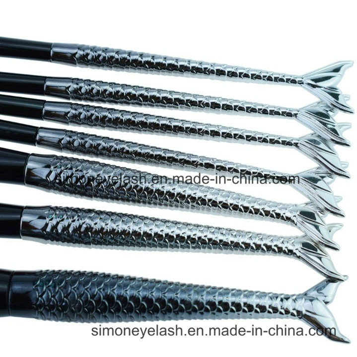 7PCS Kit de brochas de cosméticos Fish Tail para base y sombra de ojos