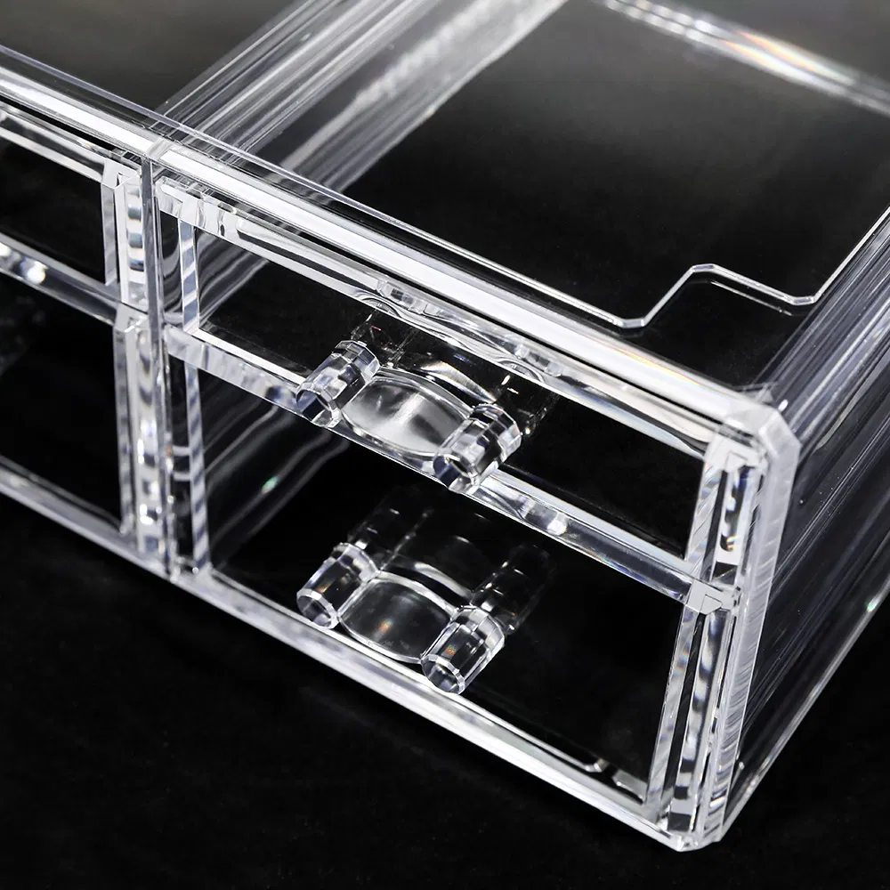 Soporte para brochas de maquillaje de cristal