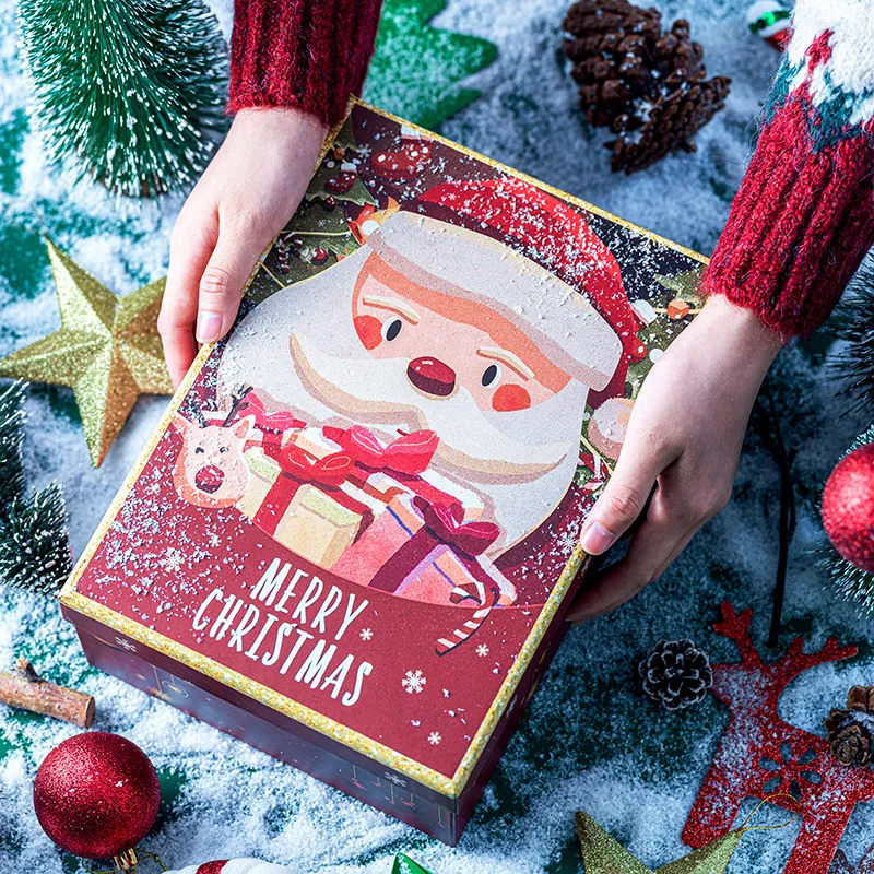 Caja de cartón para regalo de Navidad para set de cuidado de la piel