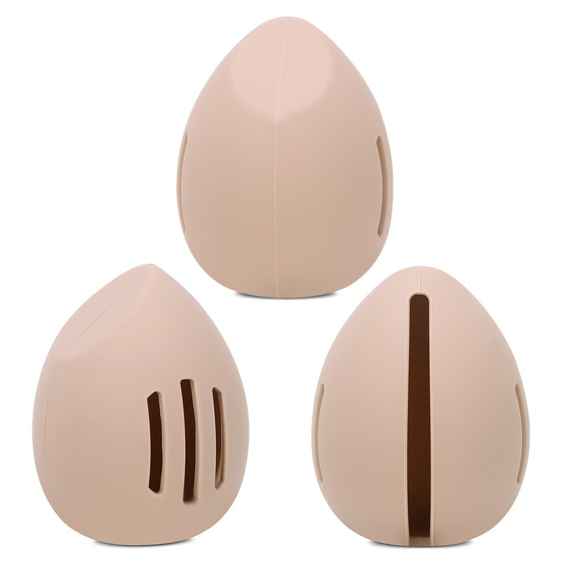 Estuche de silicona para esponja de maquillaje de viaje