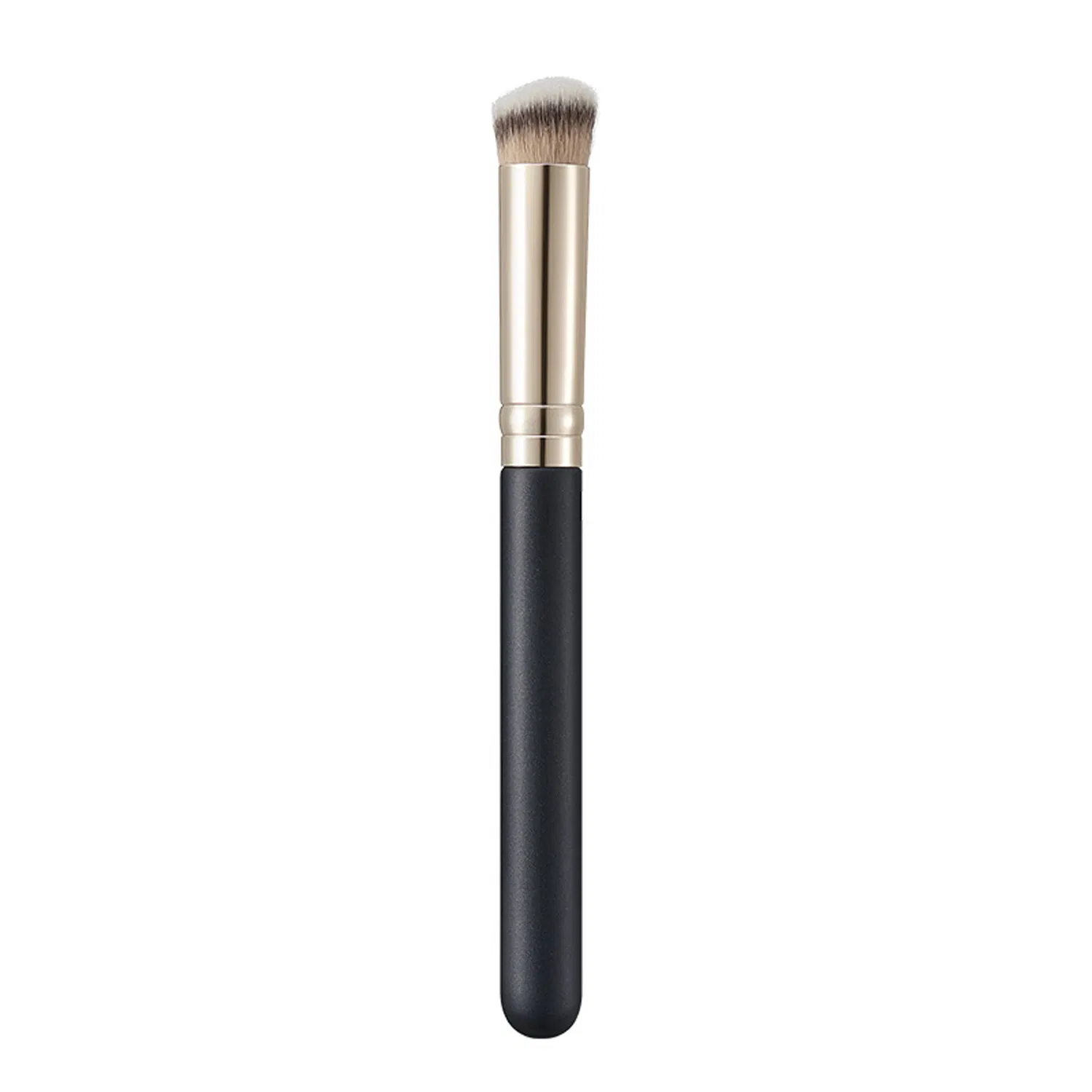 Brocha Mini Angulada de Punta Plana para Contorno de Nariz con Polvo, Líquido y Crema Cosmética PRO, Brochas Pequeñas para Maquillaje, Base y Corrector