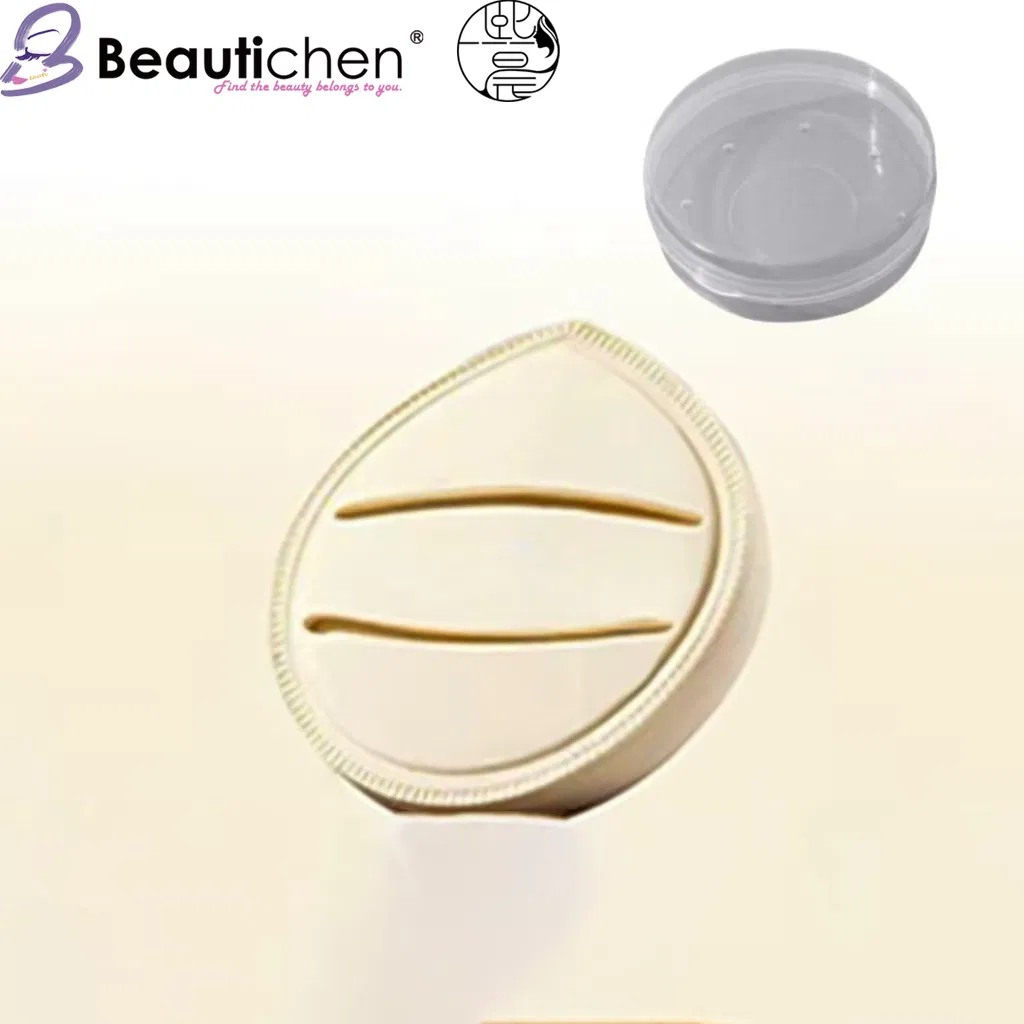 Esponja de Fundación Líquida con Textura de Malvavisco - Beautichen Taupe Beige, Herramienta de Maquillaje No Absorbente para Uso Seco/Húmedo