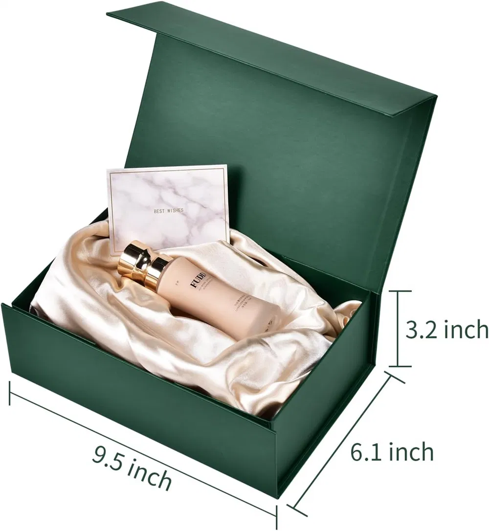 Caja de almacenamiento magnética plegable OEM para empaquetado de regalos de boda, prendas, zapatos, vino, perfume, cuidado de la piel, joyería, cosméticos