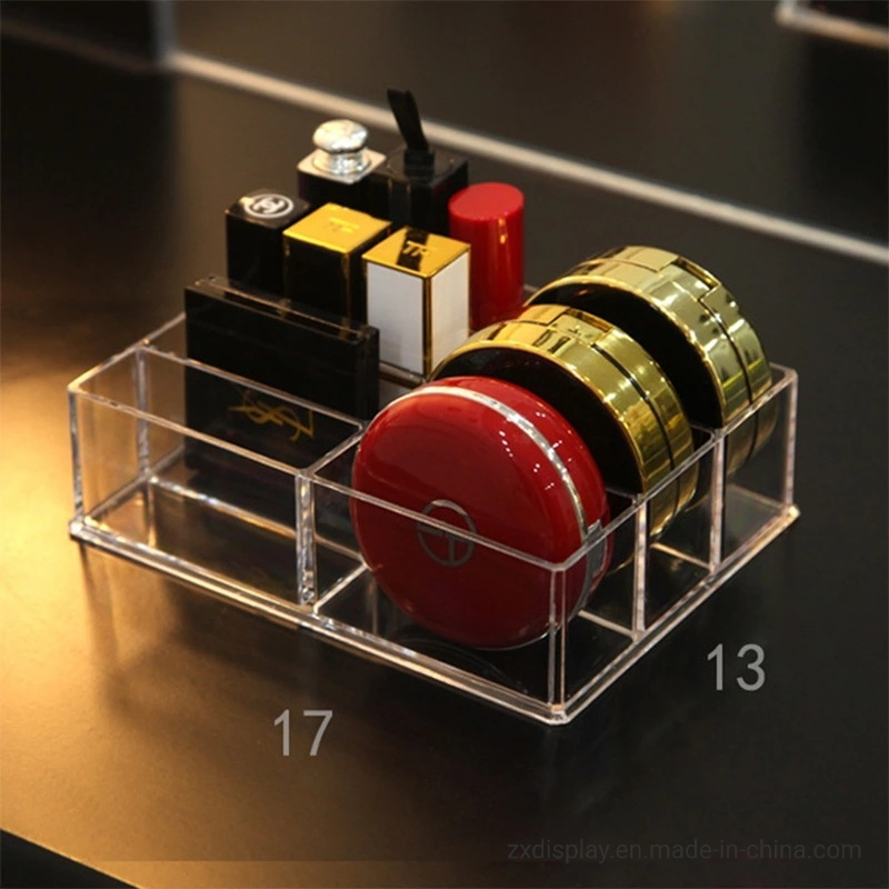 Organizador de Maquillaje de Plástico Acrílico para Almacenamiento de Esmalte de Uñas y Cosméticos