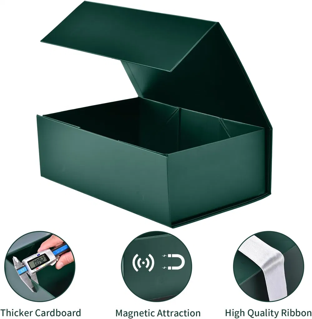Caja de almacenamiento magnética plegable OEM para empaquetado de regalos de boda, prendas, zapatos, vino, perfume, cuidado de la piel, joyería, cosméticos