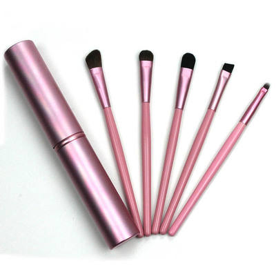 Juego de brochas de maquillaje para ojos portátil y mini, brocha de sombra de ojos, delineador y cejas
