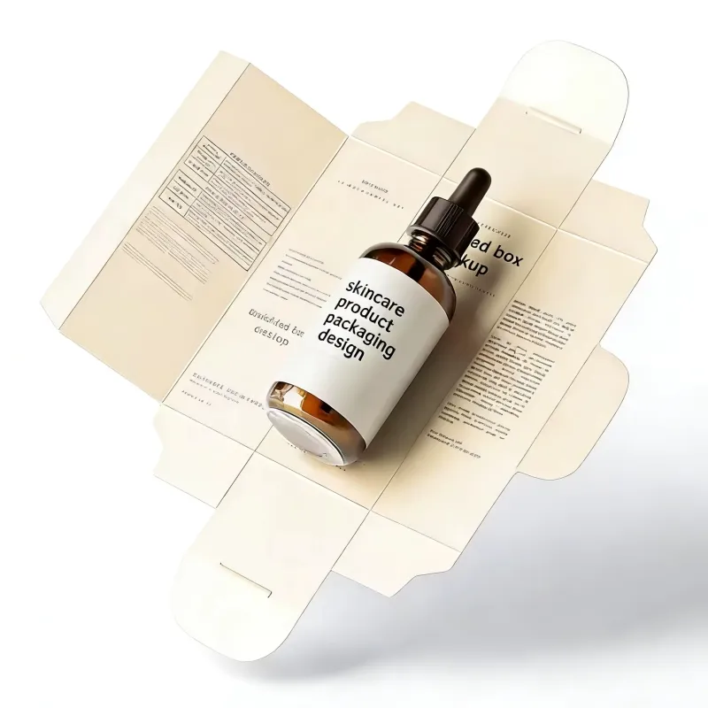 Caja de embalaje cosmético de lujo personalizada y práctica para almacenamiento de papel al por mayor en venta