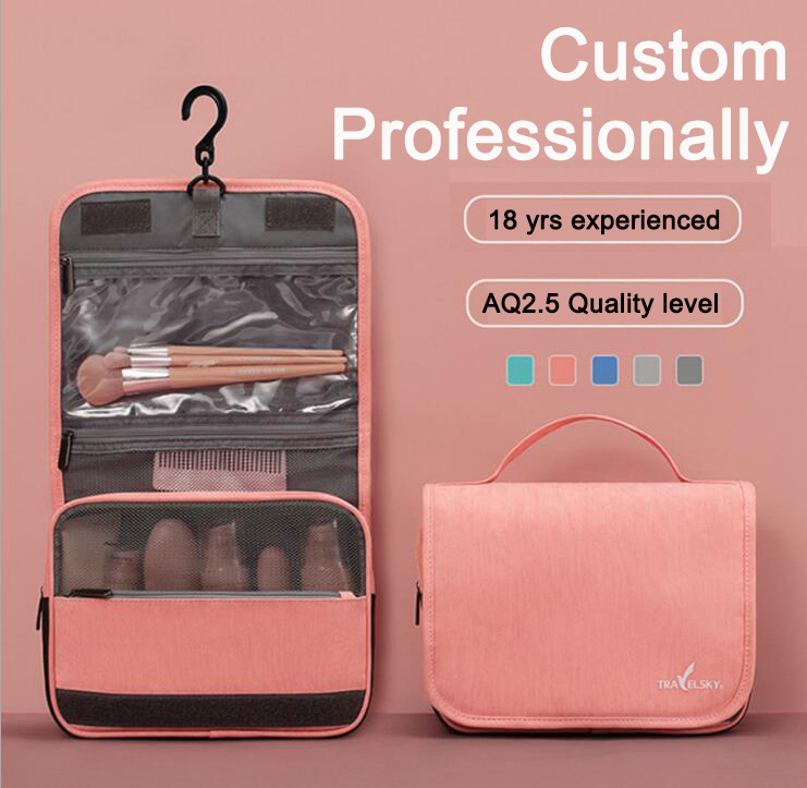 Personalizar bolsa de bambú con cepillo profesional personalizado, organizadores de maquillaje acrílico de belleza, organizador de almacenamiento de joyas de cuero, caja de plástico para el hogar, baño y juguetes