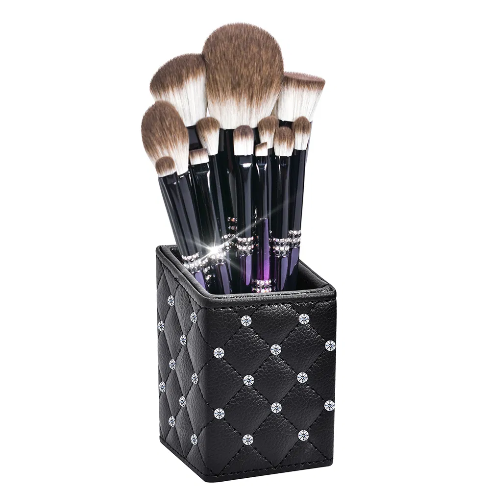 12PCS Conjunto de Pinceles de Maquillaje Marca Privada Púrpura Suave Pó Facial Pinceles de Maquillaje