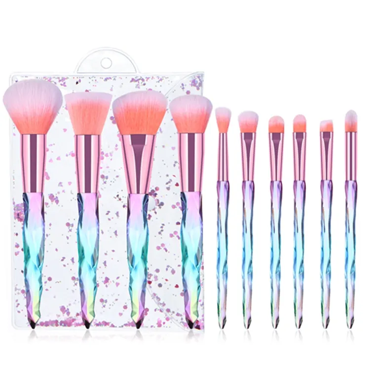 Conjunto de Brochas de Maquillaje de Lujo Blanco 15PCS Brochas de Maquillaje de Pelo Natural para Polvo Facial Marca Privada
