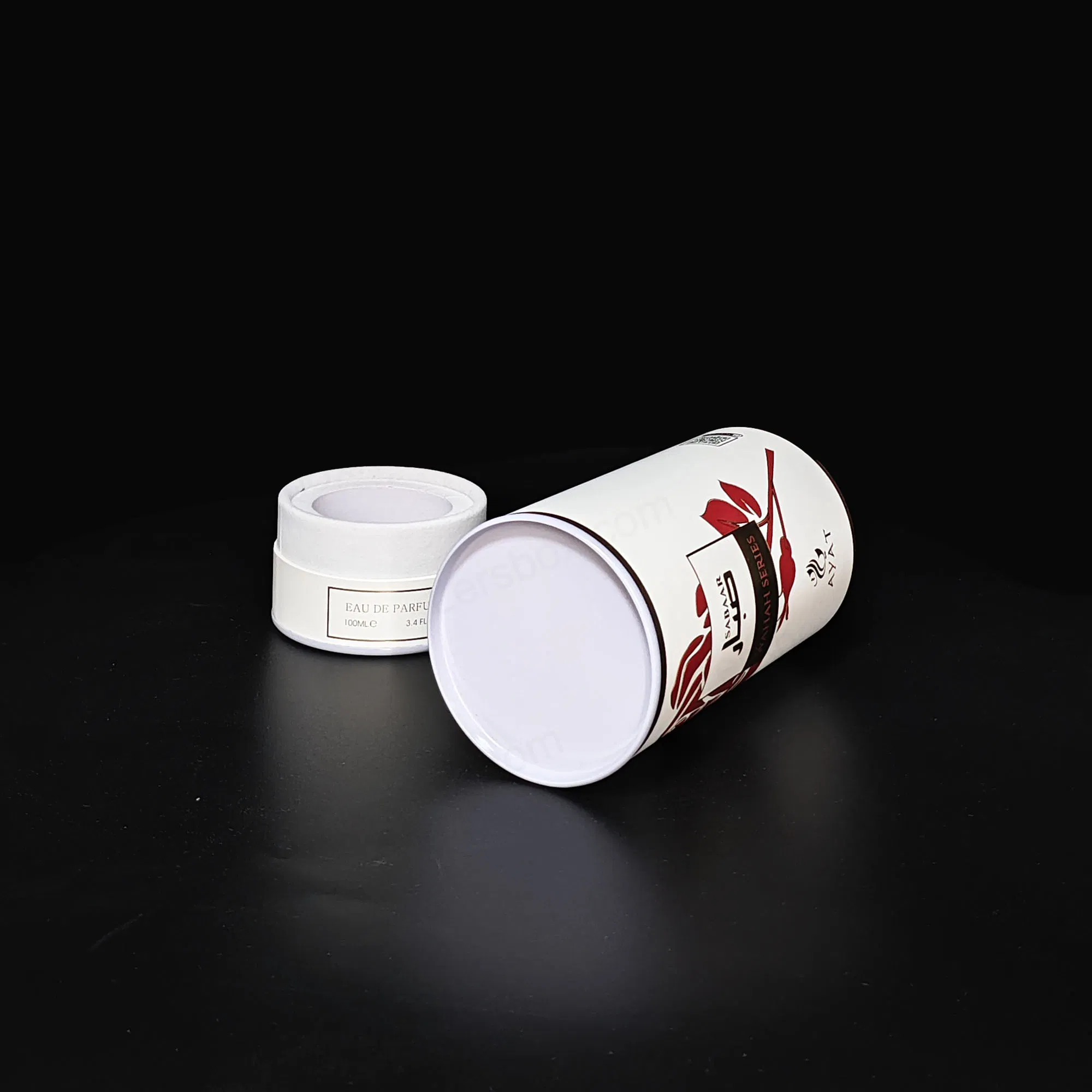 Caja de almacenamiento personalizada en forma de cilindro tubular redondo para joyería, cosméticos, perfume, lápiz labial y velas