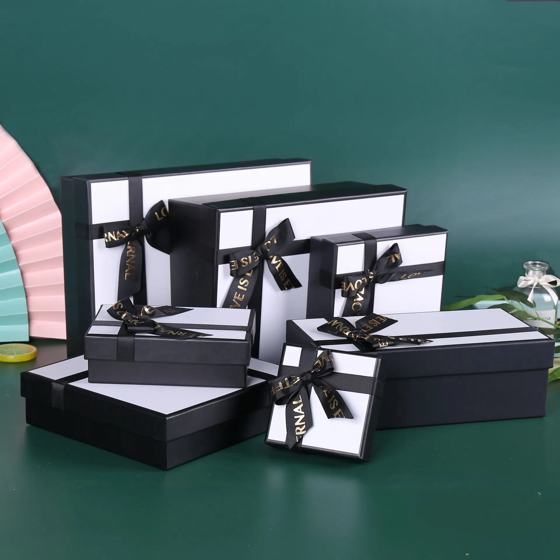 Caja de papel para embalaje de cosméticos con cinta, regalos personalizados para bodas y cumpleaños, cajas de almacenamiento