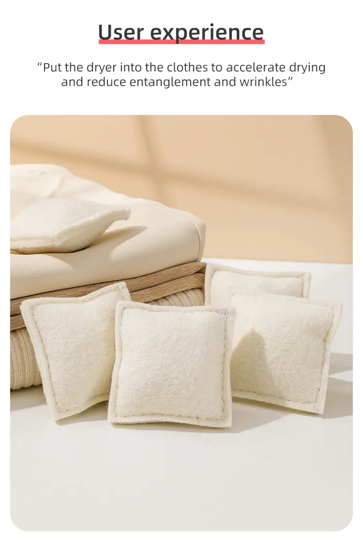 Bolas de lana secadoras creativas para la eliminación de cabello y anti enredos, secado rápido para baños
