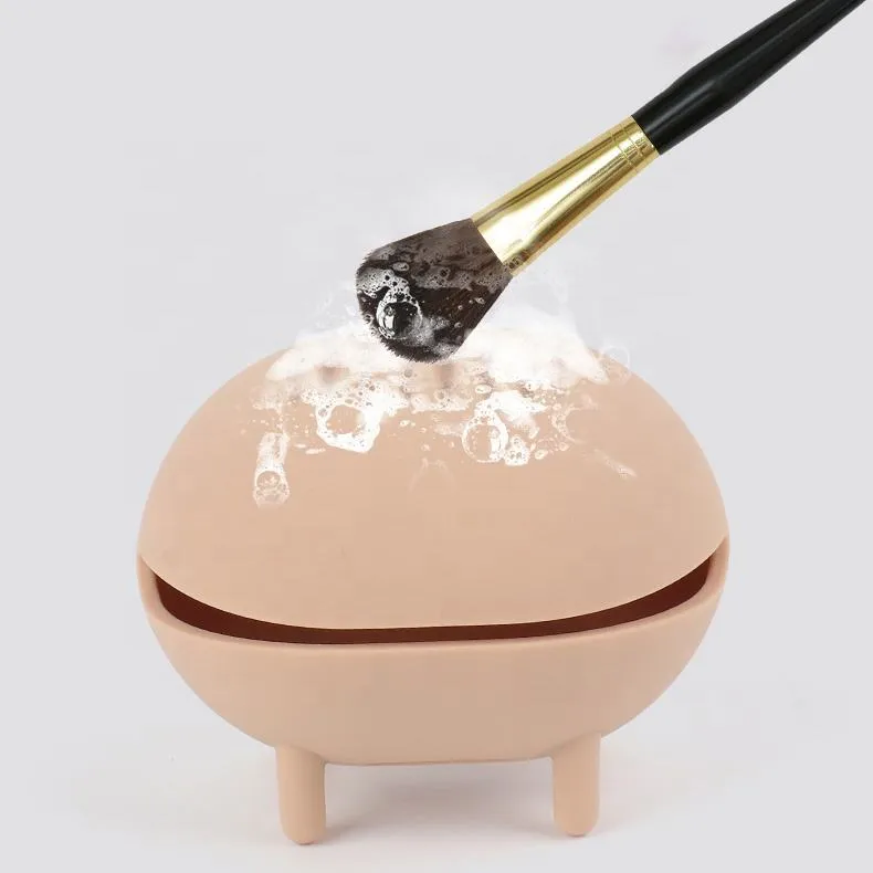 Funda protectora reutilizable y lavable para esponja de maquillaje con tapa, contenedor de silicona para sostener la esponja de maquillaje