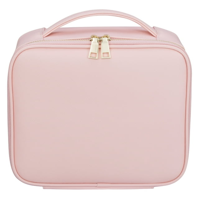 Estuche de Maquillaje de Viaje Organizador Cosmético de Cuero PU