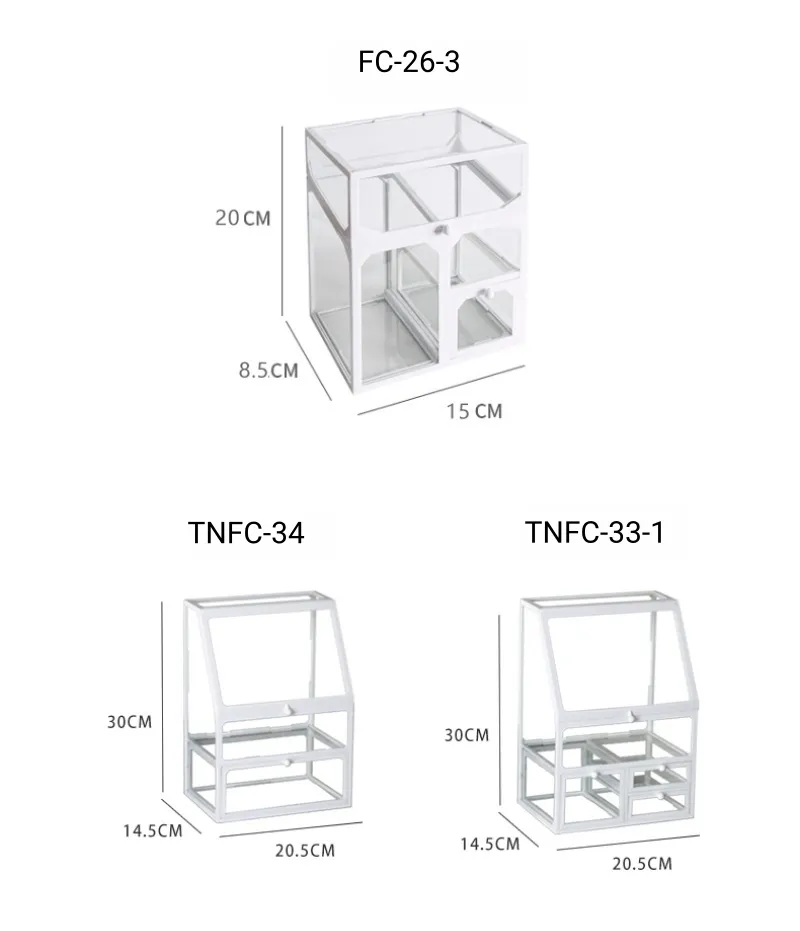 Organizador de Maquillaje de Alta Transparencia Elegante para Soluciones de Almacenamiento Chic