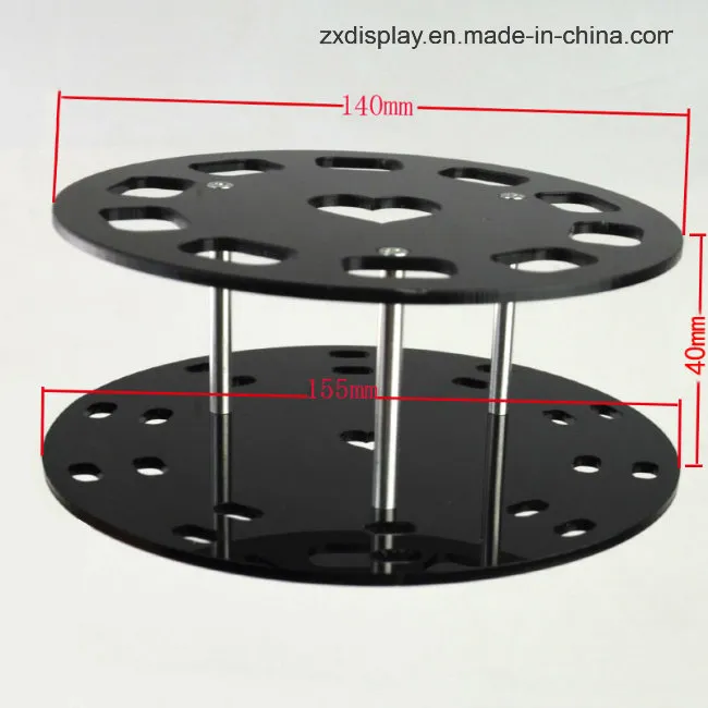 Soporte para brochas cosméticas de acrílico