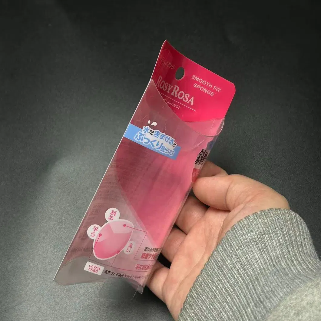 Funda de plástico de color personalizado para esponjas de belleza