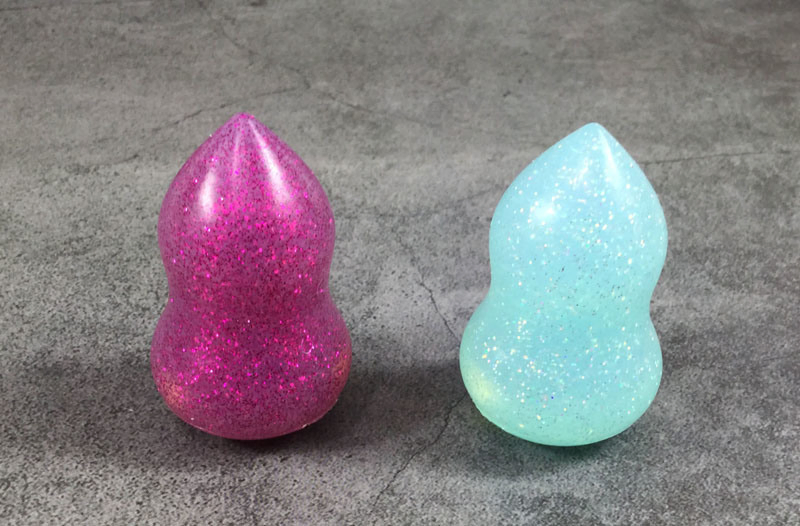 Esponja de maquillaje de microfibra de silicona, puff cosmético para polvo facial