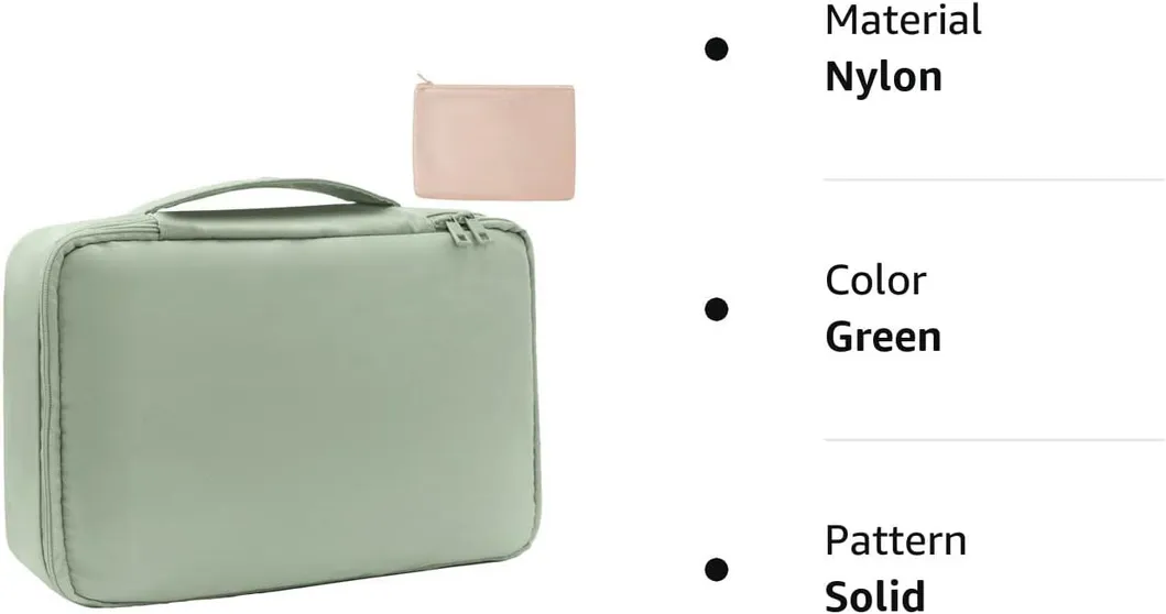 Organizador de Maquillaje Impermeable y Elegante para Viajes y Gimnasio