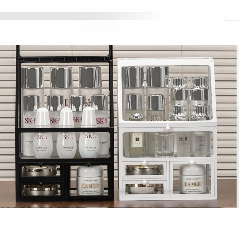 Organizador de Maquillaje de Alta Transparencia Elegante para Soluciones de Almacenamiento Chic