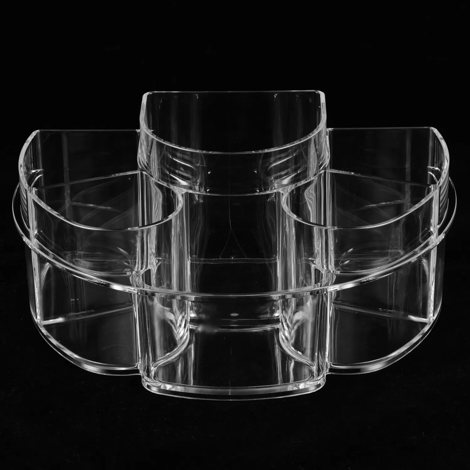 Soporte para brochas de maquillaje de cristal
