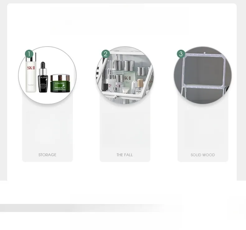 Organizador de Maquillaje de Alta Transparencia Elegante para Soluciones de Almacenamiento Chic
