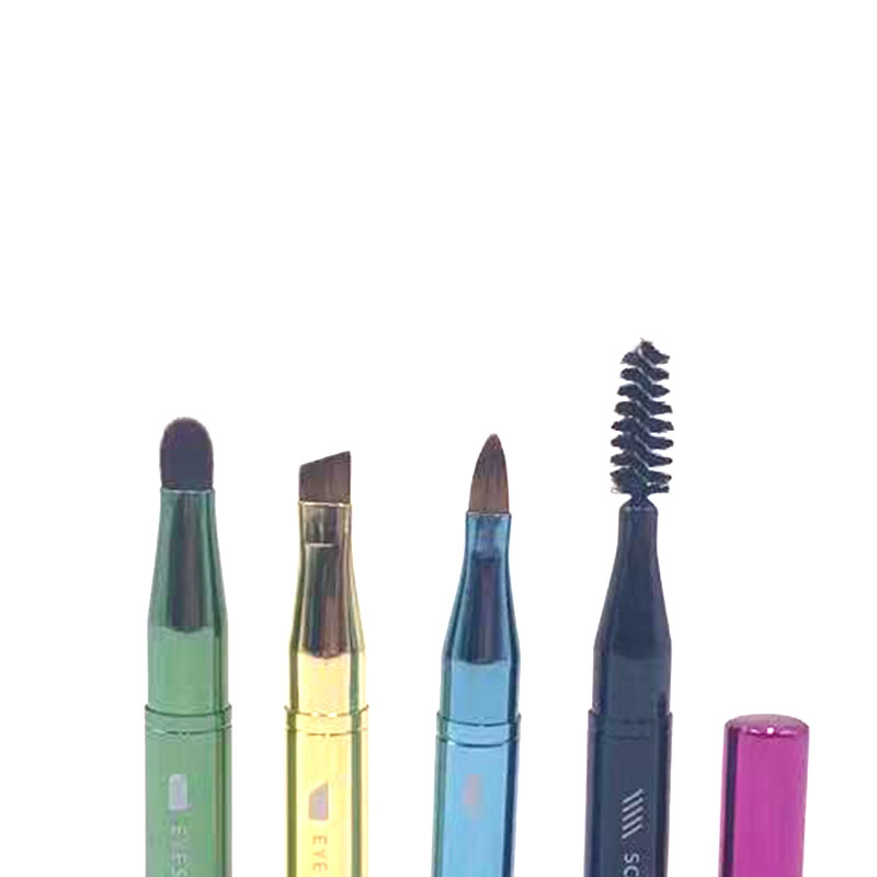Pincel Mágico de Maquillaje Colorido para Ojos y Labios Multifuncional Separado 4 en 1 Herramientas de Maquillaje