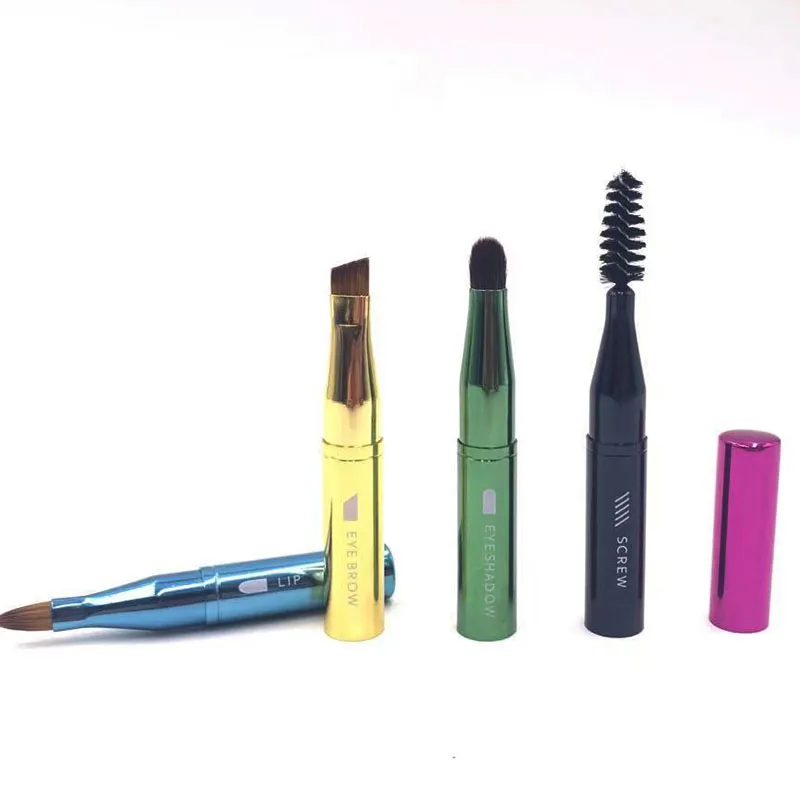 4 en 1 Pincel para Ojos y Labios Lápiz Mágico Herramienta de Maquillaje