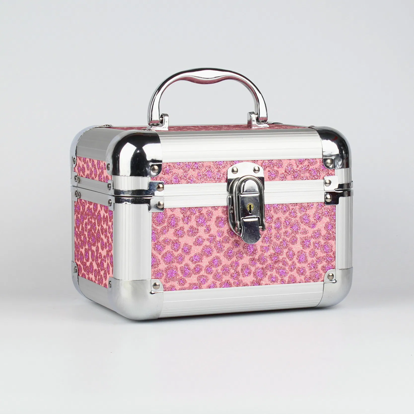 Fábrica OEM Estuche de Maquillaje Cosmético de Aluminio Multifuncional para Viaje