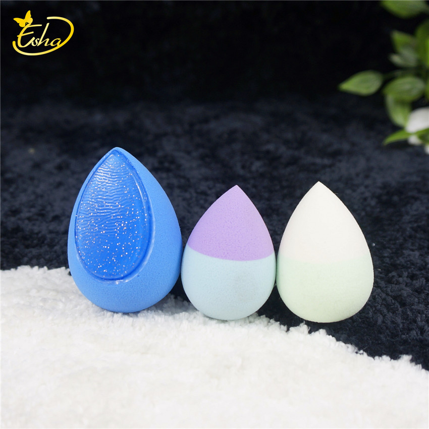 Esponja de etiqueta de esponjas de maquillaje personalizado, esponja cosmética de silicona suave con forma