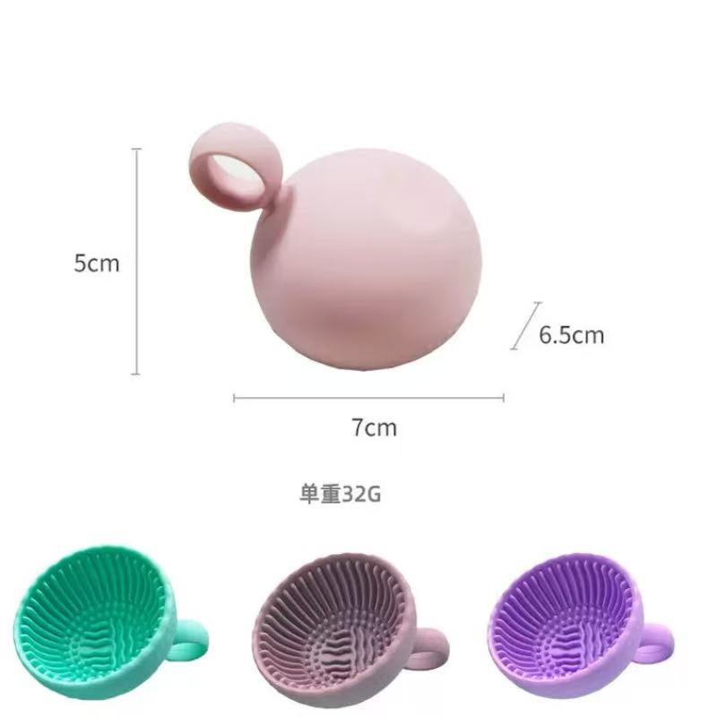 Herramientas de belleza de silicona al por mayor de fábrica, conveniente cuenco de lavado, limpiador de brochas de maquillaje