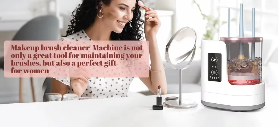 Limpiador y secador automático de brochas de maquillaje