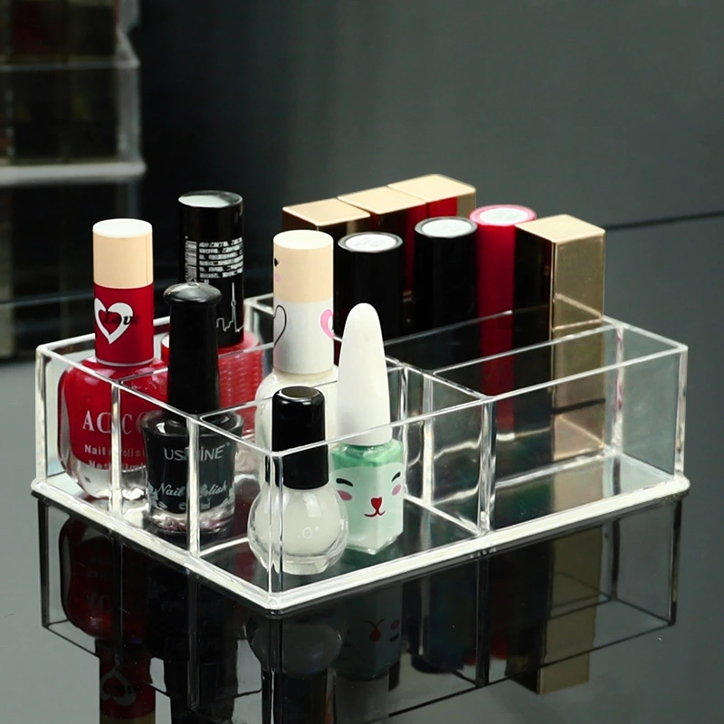 Organizador de Maquillaje de Plástico Acrílico para Almacenamiento de Esmalte de Uñas y Cosméticos