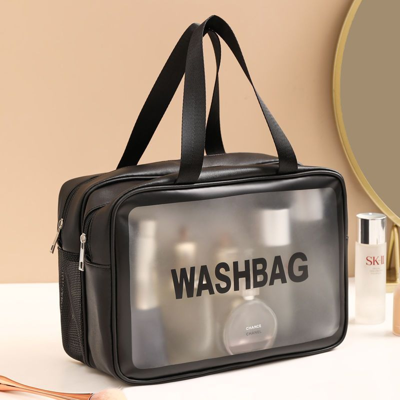 Neceser de Maquillaje Translúcido Goodseller para Mujeres y Hombres, Estuche Portátil para Artículos de Tocador