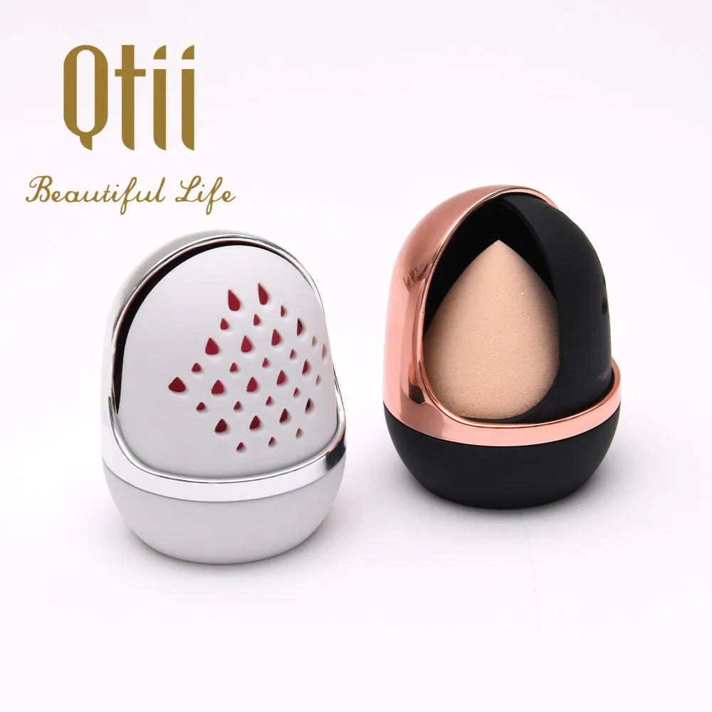 Esponja de Maquillaje Rotatable con Estuche Cosmético y Pintura Suave al Tacto para Viaje o Hogar